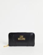 Love Moschino Large Logo Wallet In Black