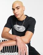 Adidas Originals Ryv T-shirt With Disk Graphic In Black