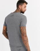 The Couture Club T-shirt In Houndstooth - Gray