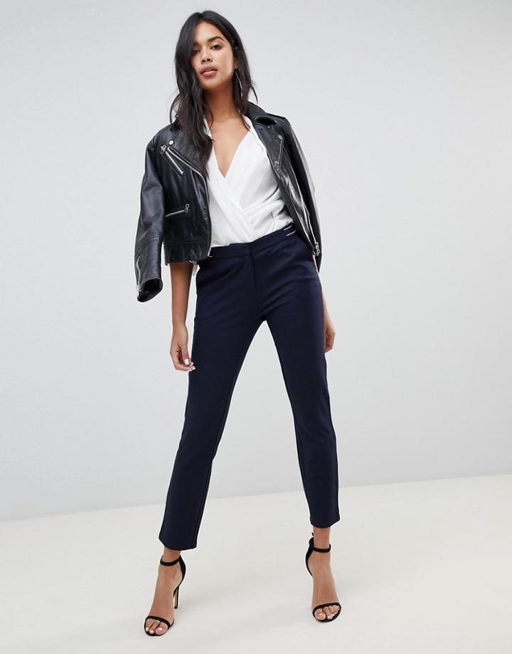 Vero Moda Sport Stripe Waistband Pants - Navy