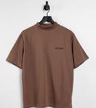 Sixth June Essential T-shirt In Brown Exclusive At Asos