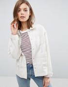 Asos Washed Jacket - White