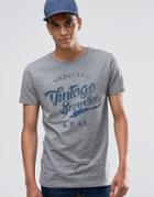 Esprit Graphic Print T-shirt - Gray