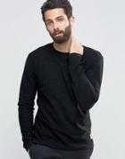 Only & Sons Sweatshirt In French Terry Cloth - Black