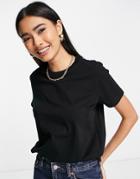 Asos Design Ultimate T-shirt With Crew Neck In Organic Cotton Blend In Black