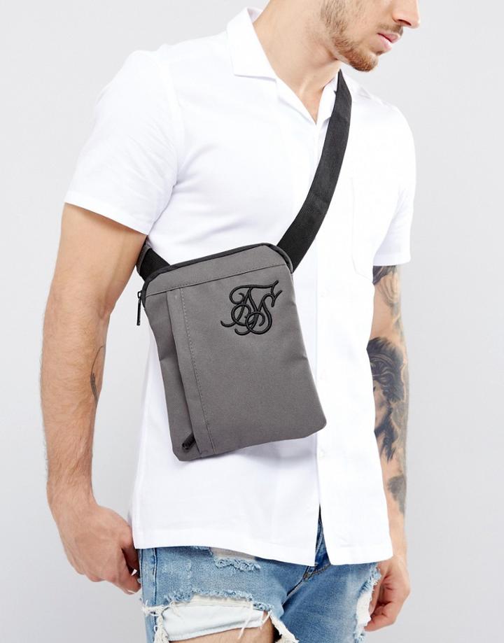 Siksilk Flight Bag In Gray - Green