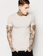 Asos Extreme Muscle T-shirt With Crew Neck And Stretch - Porpoise