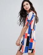 Vero Moda Printed Shift Dress - Multi