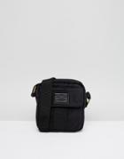 Asos Flight Bag With Front Pocket In Black - Black
