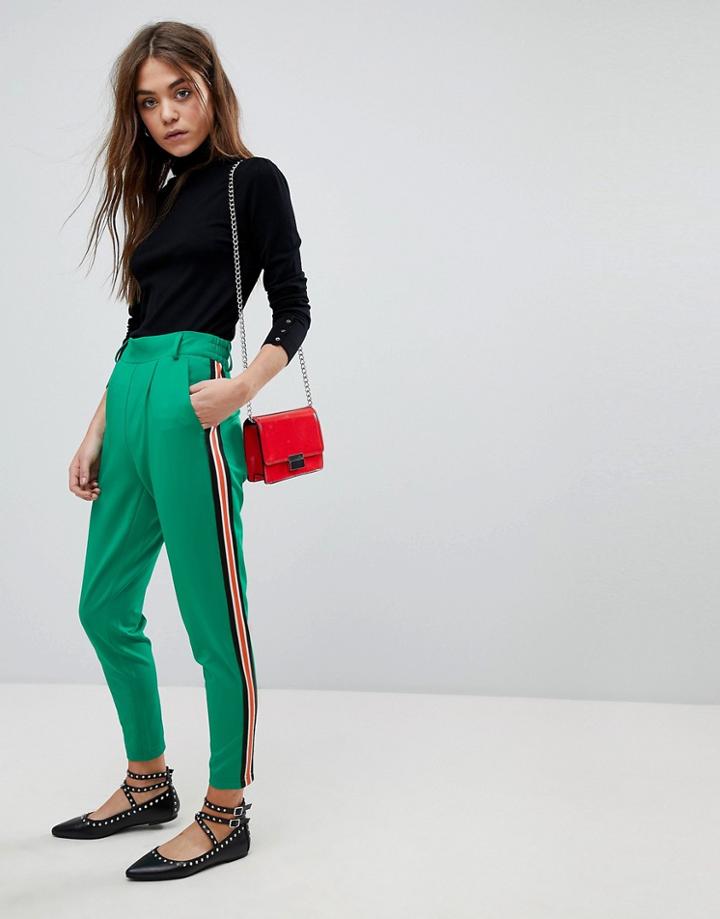 Only Pants With Taping - Green