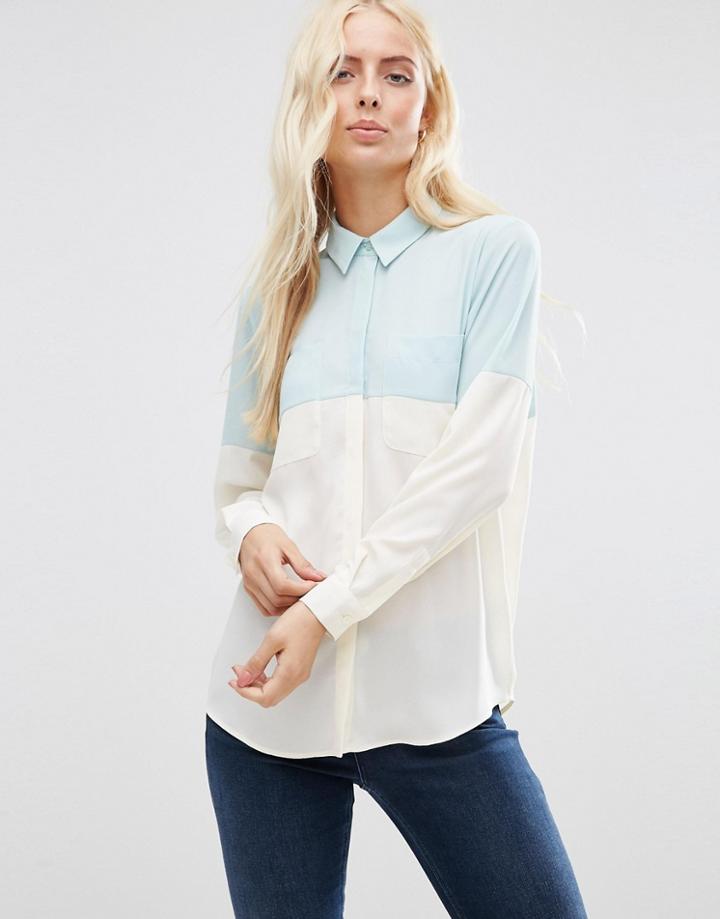 Asos Color Block Blouse