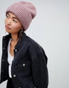 Weekday Oversized Beanie In Pink - Pink