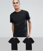 Jack & Jones Originals 2 Pack T-shirt Save - Black