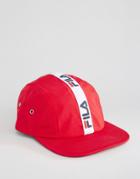Fila Runner Cap With Taping & Toggle Adjuster - Red
