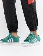 Adidas Originals Nizza Sneakers In Green Cq2329 - Green