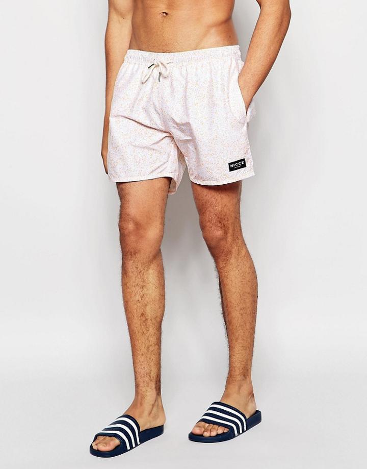 Nicce Noise Swim Short - Orange