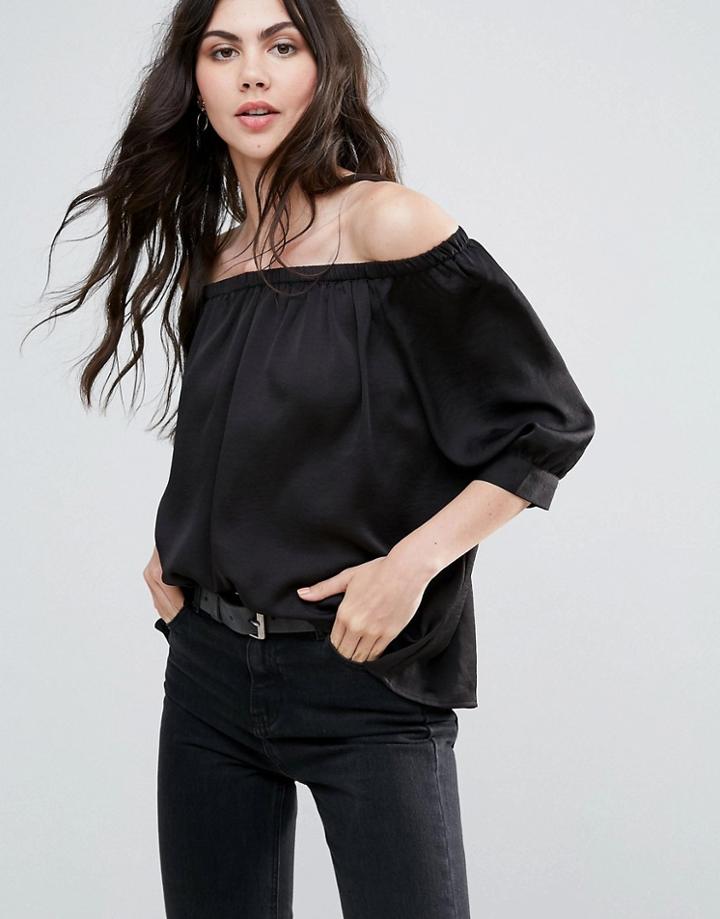 Vero Moda Off The Shoulder Blouse - Black