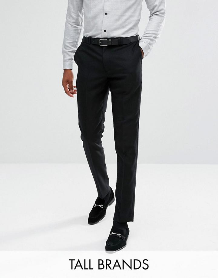 Noak Tall Tapered Pant In Flannel - Black