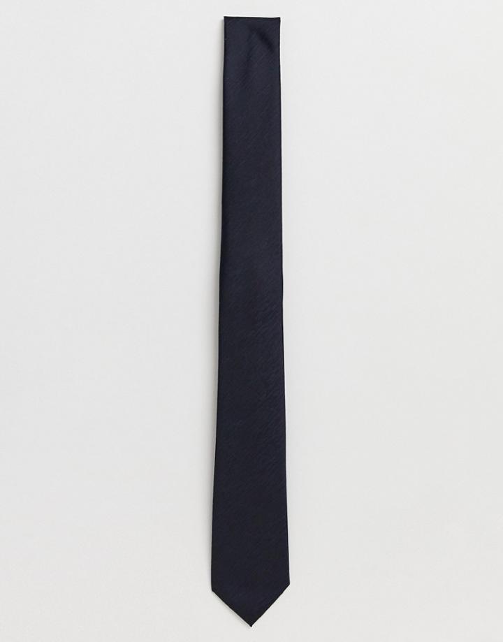 French Connection Plain Tie-navy