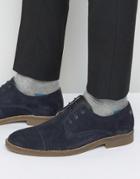 Jack & Jones Billy Suede Toe Cap Derby Shoes - Navy