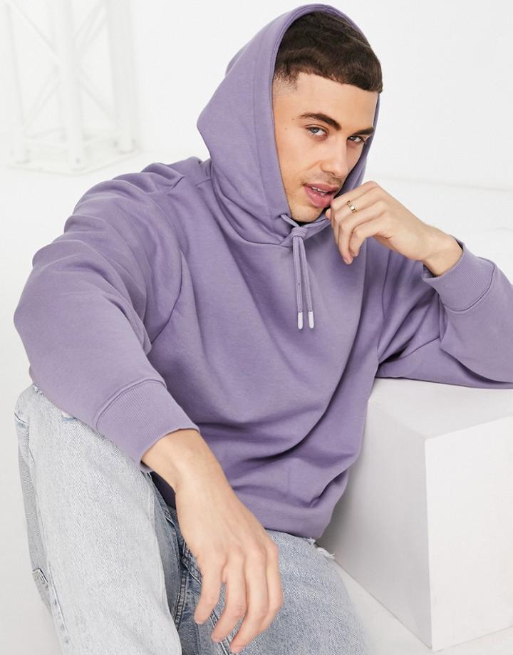 River Island Oversized Hoodie In Purple