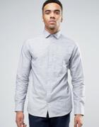 Jack & Jones Premium Slim Shirt In Texture - Gray