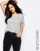 Asos Curve Forever T-shirt - Gray