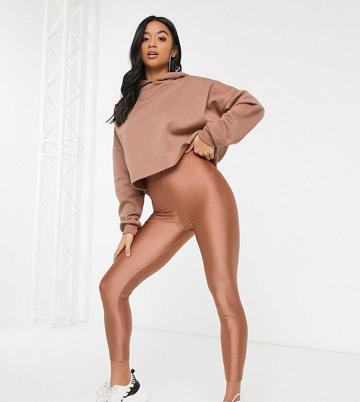 Asos Design Petite Two-piece Disco Legging-pink