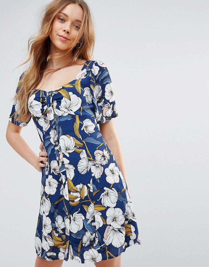 Mink Pink Pacifico Floral Tea Dress - Multi