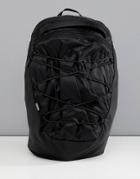 Asos 4505 Utility Running Backpack In Black With Reflective Cord - Black
