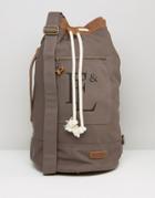 Forbes & Lewis Canvas Arnold Backpack In Gray - Gray