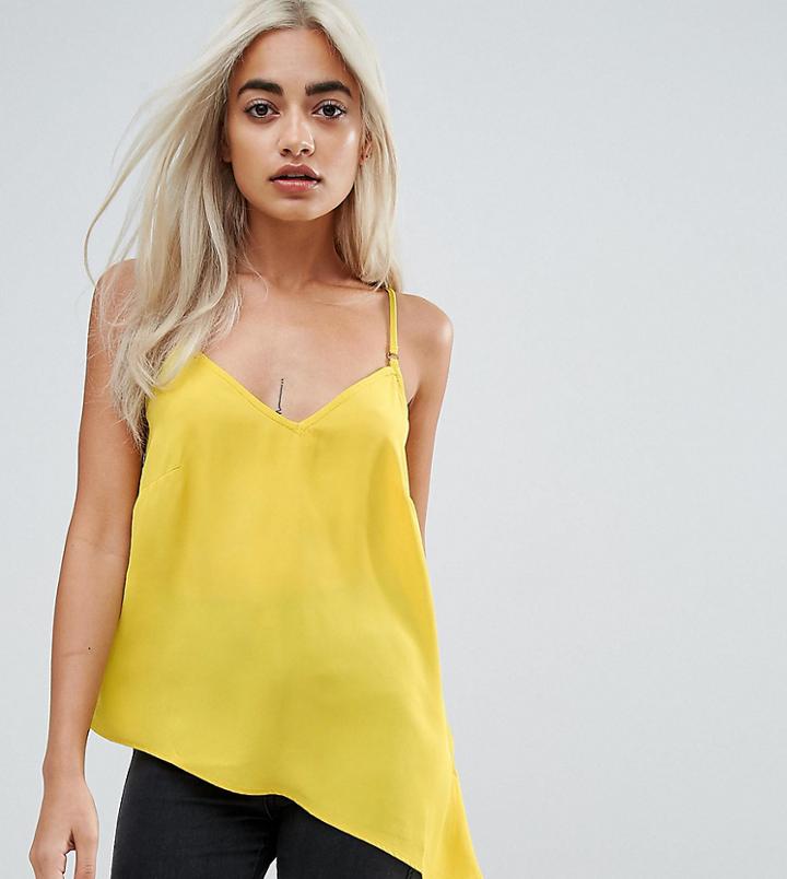 New Look Petite Asymmetric Cami Top - Orange