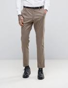 Selected Homme Skinny Suit Pants - Brown