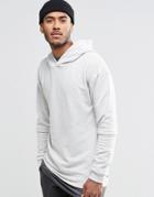Jack And Jones Hooded Sweat With Layered Arm Detail - Nougat