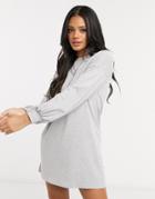 Street Collective Mini Dress In Gray Marl-grey