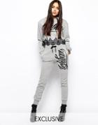 Ichiban Sweatpants With Side Logo - Gray