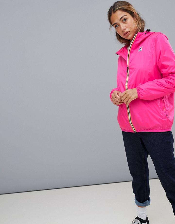 K-way Le Vrai 3.0 Claude Jacket In Pink - Pink