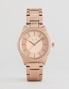 Armani Exchange Rose Gold Glitz Nicolette Watch - Gold