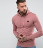 Good For Nothing Hoodie In Pink With Chest Logo Exclusive To Asos - Pink