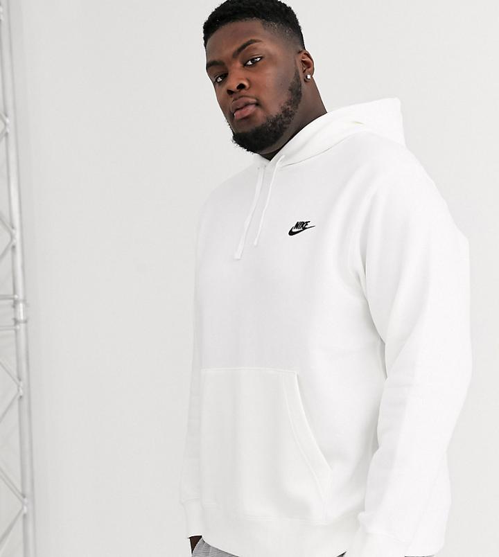 Nike Club Plus Hoodie In White