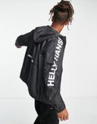 Helly Hansen Active Wind Jacket With Arm And Back Print In Black