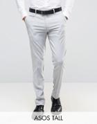 Asos Tall Skinny Pants In Gray - Gray