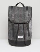 Asos Backpack In Harris Tweed - Gray