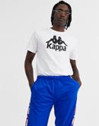 Kappa Authentic Estessi T-shirt With Large Chest Logo In White