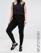 Asos Curve Stretch Skinny Trouser With Patch Pockets - Black