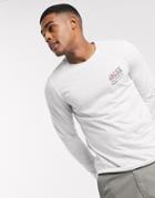 Jack & Jones Small Chest Logo Long Sleeve T-shirt-white