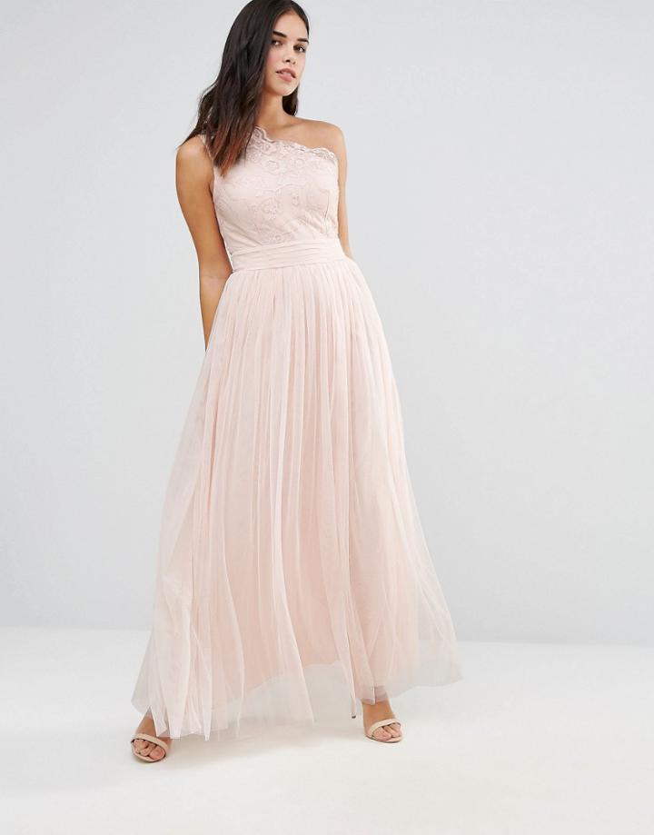 Little Mistress Embroidery And Sequin Maxi Dress - Beige