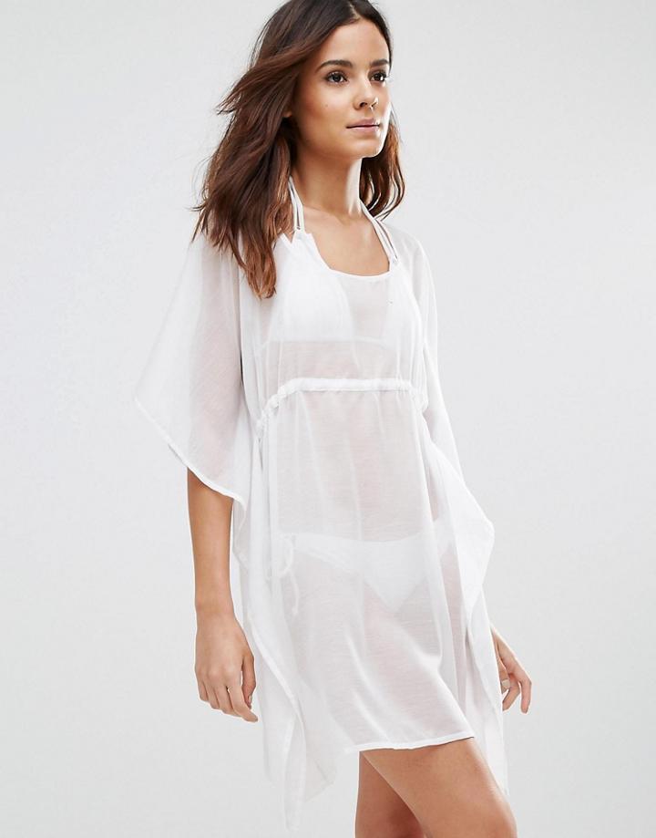 Echo Beach Smock Dress - White