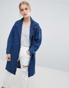 Pepe Jeans Kimmie Denim Kimono Wrap Jacket - Blue