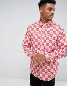 Hype X Coca Cola Shirt With Checkerboard Logo Print - White
